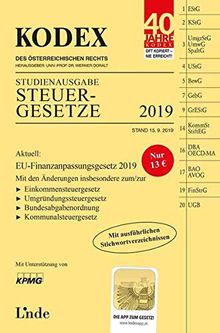 KODEX Studienausgabe Steuergesetze 2019 von Bodis, Andrei | Buch | Zustand sehr gut