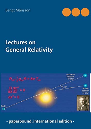 Lectures on General Relativity: - paperbound edition -