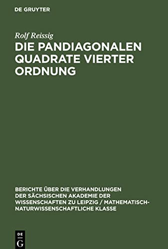 Die pandiagonalen Quadrate vierter Ordnung