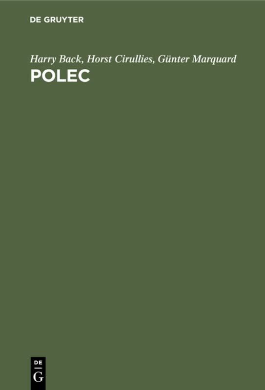 Polec: Dictionary of politics and economics / Dictionnaire de politique et d'économie / Worterbuch für Politik und Wirtschaft
