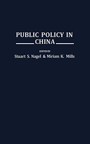 Public Policy in China (Contributions in Political Science)