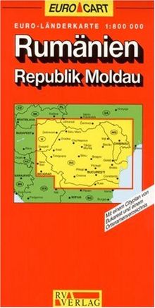 RV Euro-Länderkarte 1:800 000 Rumänien / Republik Moldau
