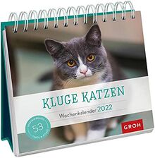 Kluge Katzen 2022: Aufstell-Kalender mit Wochenkalendarium