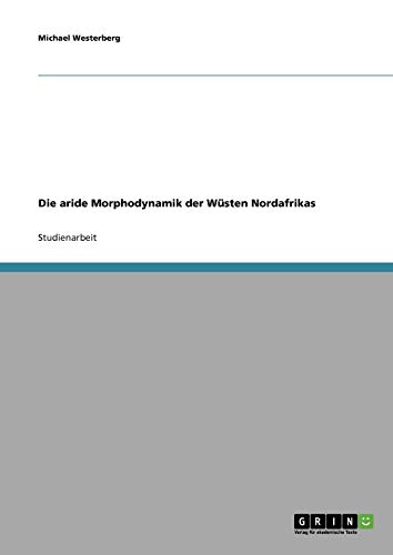 Die aride Morphodynamik der Wüsten Nordafrikas