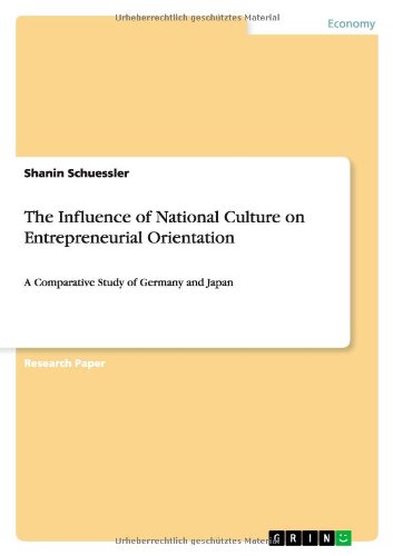 The Influence of National Culture on Entrepreneurial Orientation: A Comparative Study of Germany and Japan