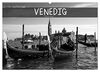 Venedig schwarz-weiß (Wandkalender 2024 DIN A2 quer), CALVENDO Monatskalender