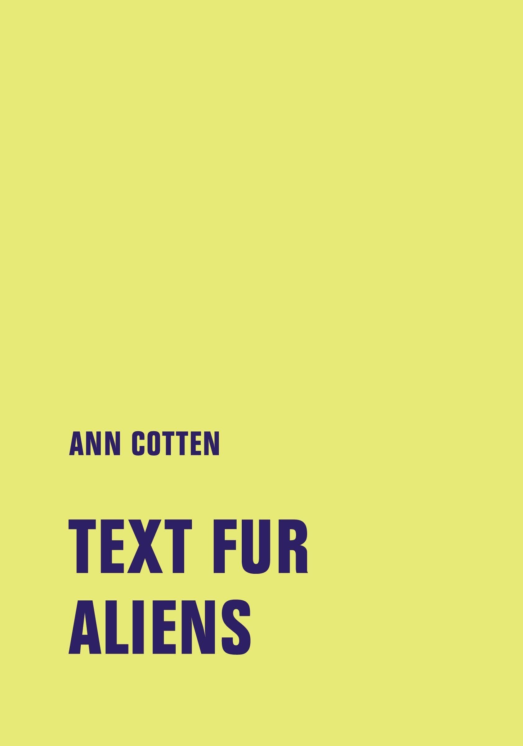 Text fur Aliens