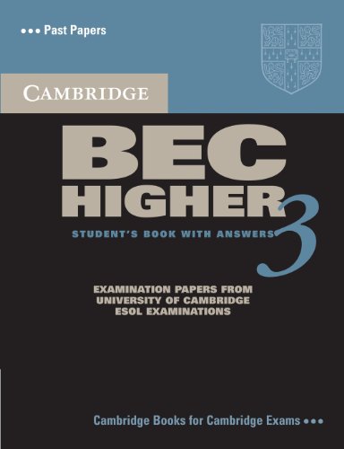 Cambridge Bec Higher 3 (Cambridge Books for Cambridge Exams)