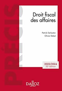 Droit fiscal des affaires : 2023-2024