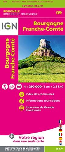 Bourgogne Franche Comté 1:250 000