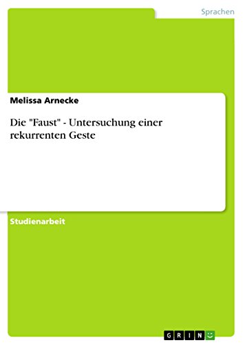 Die Faust - Untersuchung einer rekurrenten Geste