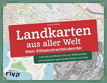 Landkarten aus aller Welt - Mein Rätseladventskalender: Löse die 24 Rätsel rund um Weihnachten und entdecke spannende Fakten und Orte. Mit verschlossenen Seiten zum Auftrennen