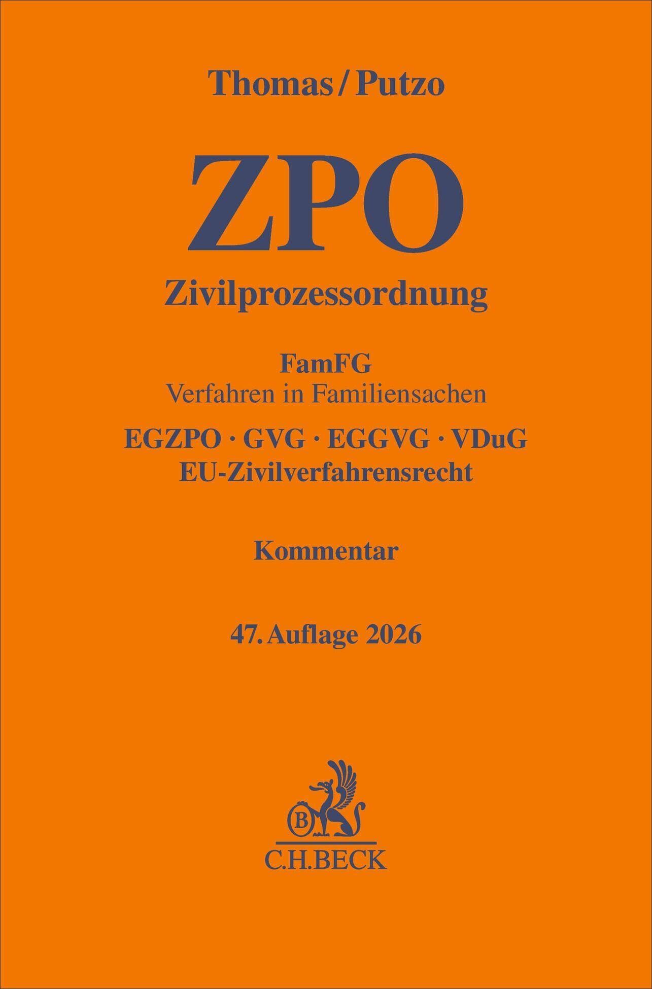 Thomas, Heinz: Zivilprozessordnung. ZPO