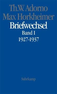 Briefwechsel, Band 1, 1927 - 1937