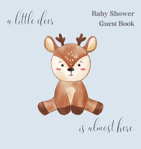 Bell, Lulu And A Little Deer, Is Nearly Here Baby Shower Guest Book