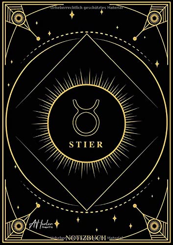 Edles Notizbuch Sternzeichen Zwillinge | Designed by Alfred Herler: Liniertes Notizbuch mit 150 Seiten in edlem Sternzeichen-Design zum ... Notizen, persönlichen Gedanken und Ideen