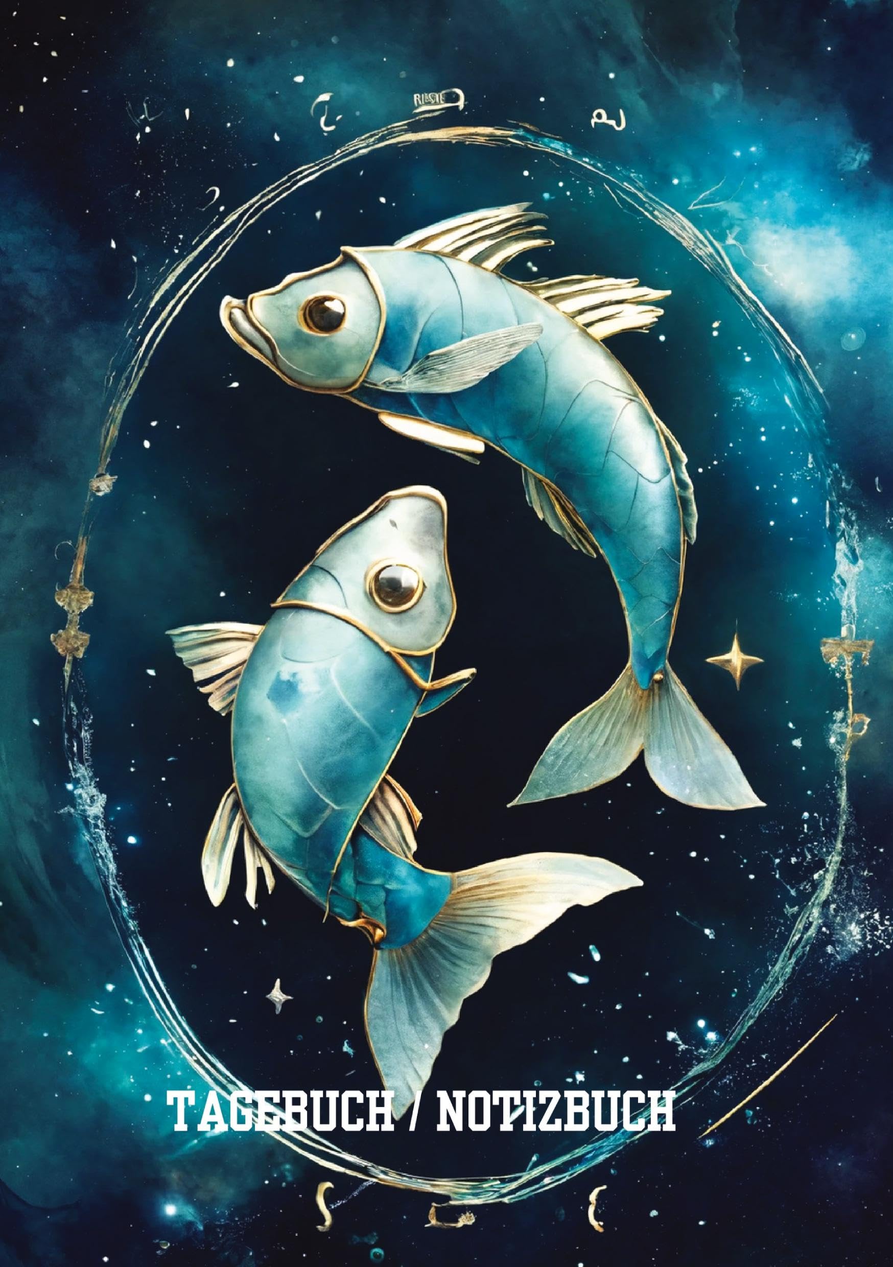 Tagebuch / Notizbuch Sternzeichen Fisch: 100 Seiten um seine Gedanken und Erlebnisse festzuhalten.