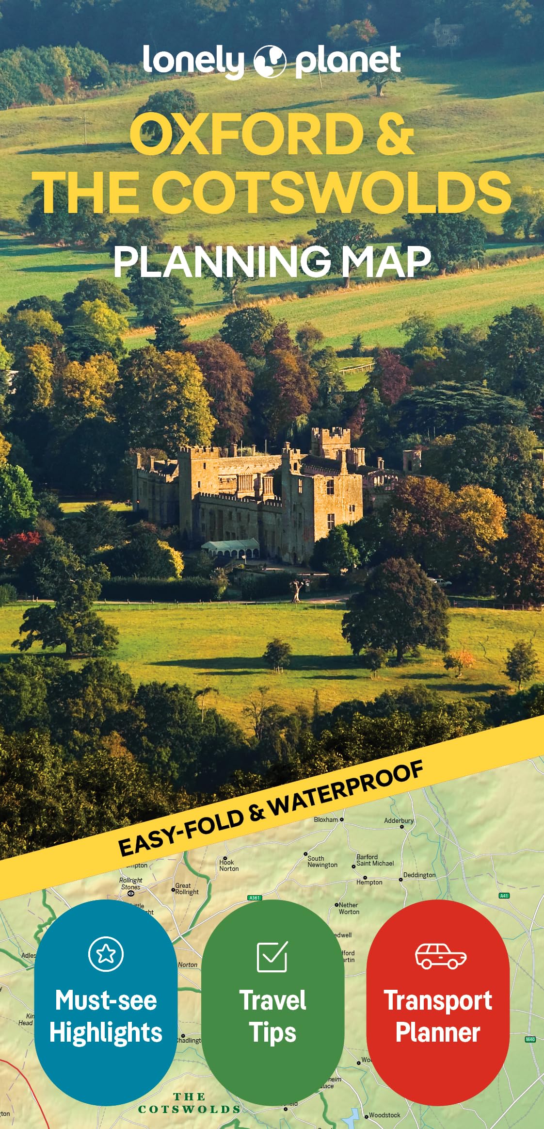 Lonely Planet Oxford & The Cotswolds Planning Map