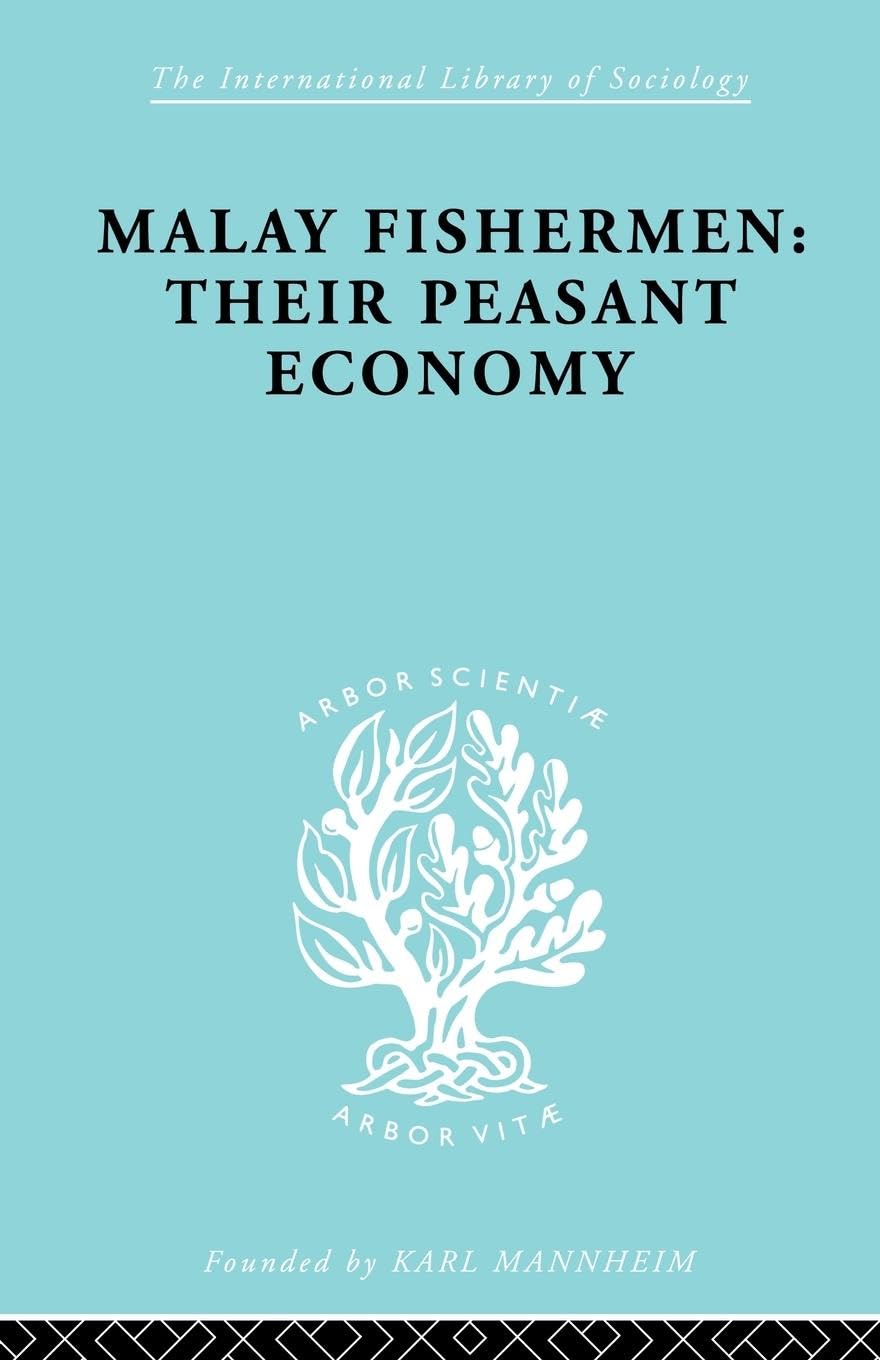 Raymond Firth Malay Fishermen (International Library Of Sociology)