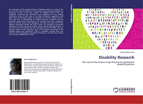 Disability Research: The case of the Eastern Cape Provincial Legislatures disability policies