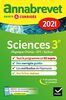 Annales du brevet Annabrevet 2021 Physique-chimie, SVT, Technologie 3e: sujets, corrigés & conseils de méthode