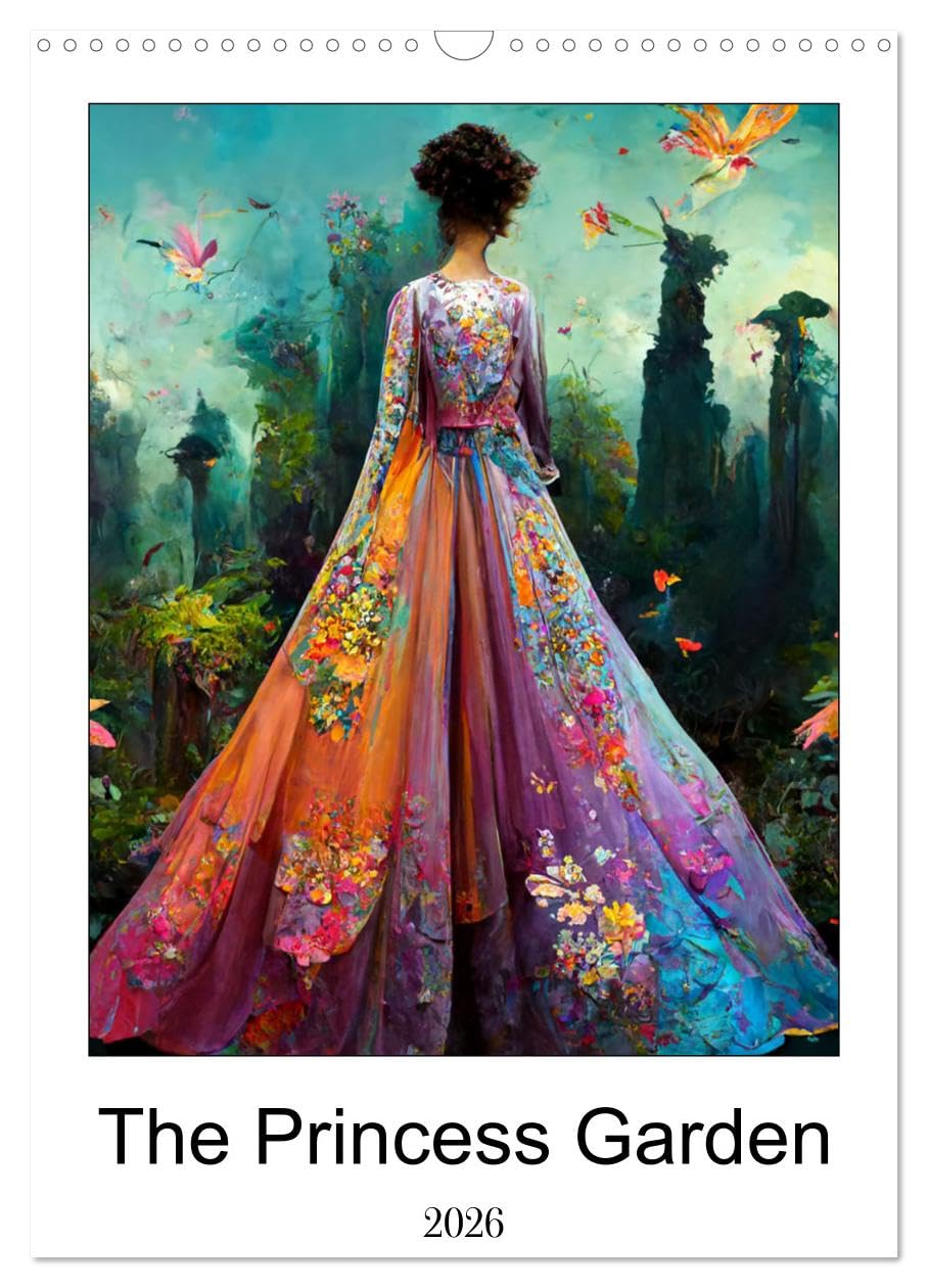 The Princess Garden (Wall Calendar 2026 DIN A3 portrait), CALVENDO 12 Month Wall Calendar: Princess's garden is a dream garden. Full of colour and ... insects, this garden can be yours every day.