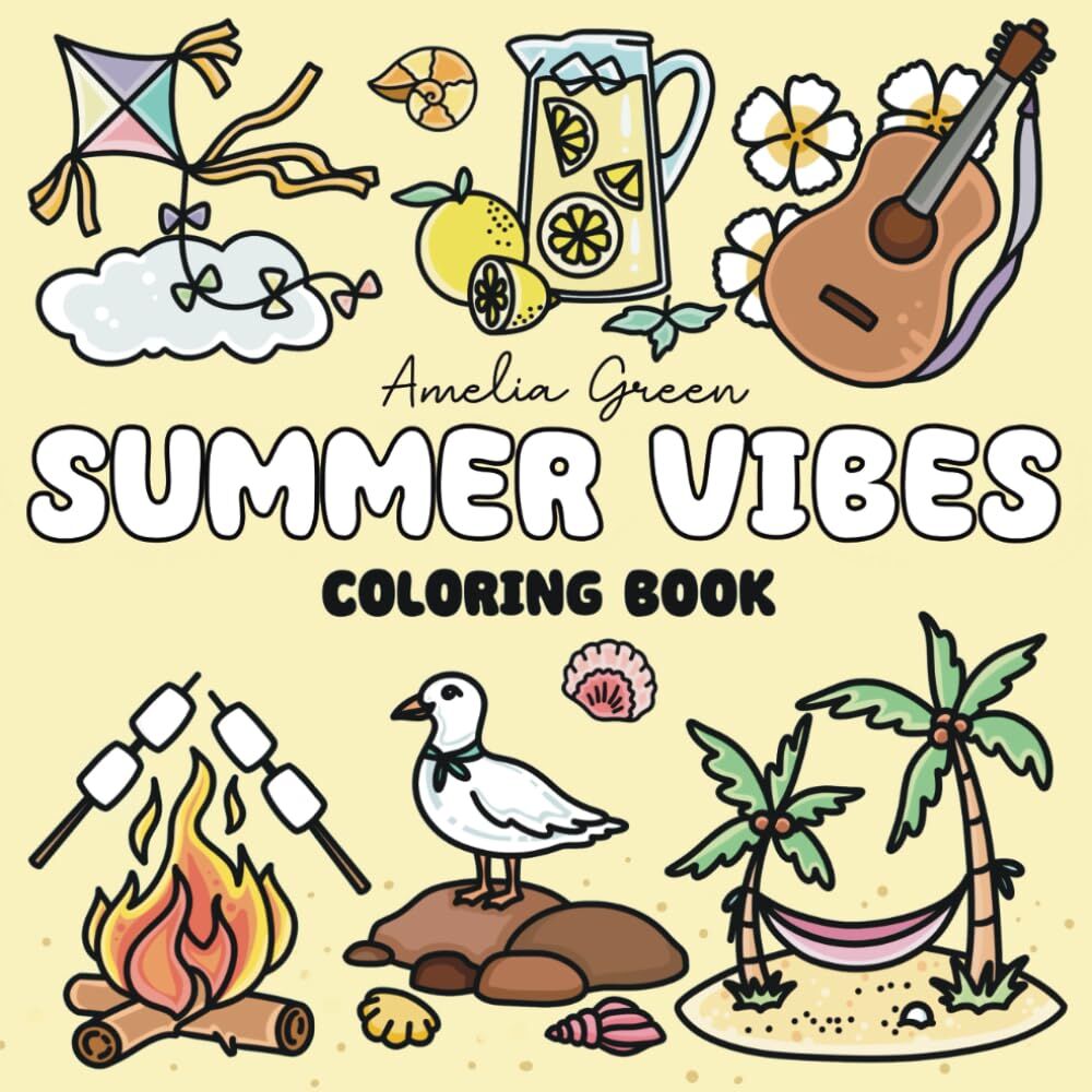 Summer Vibes Coloring Book