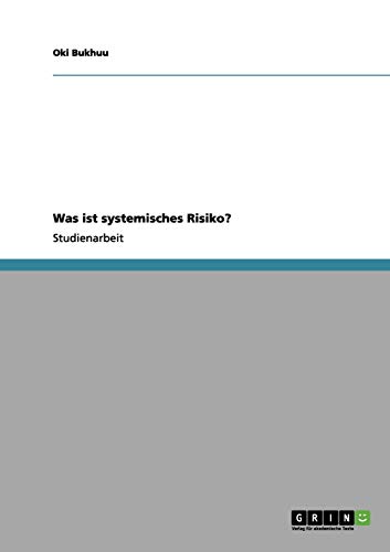 Was ist systemisches Risiko?