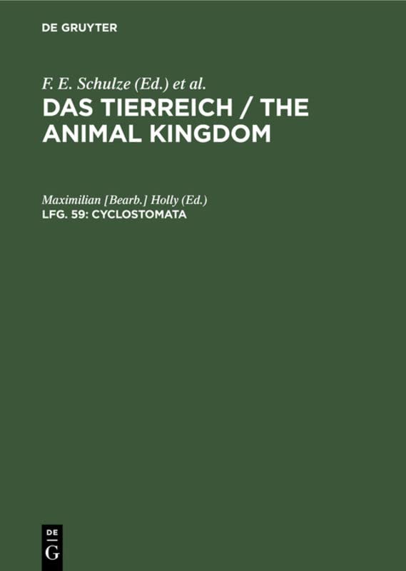 Cyclostomata (Das Tierreich / The Animal Kingdom)