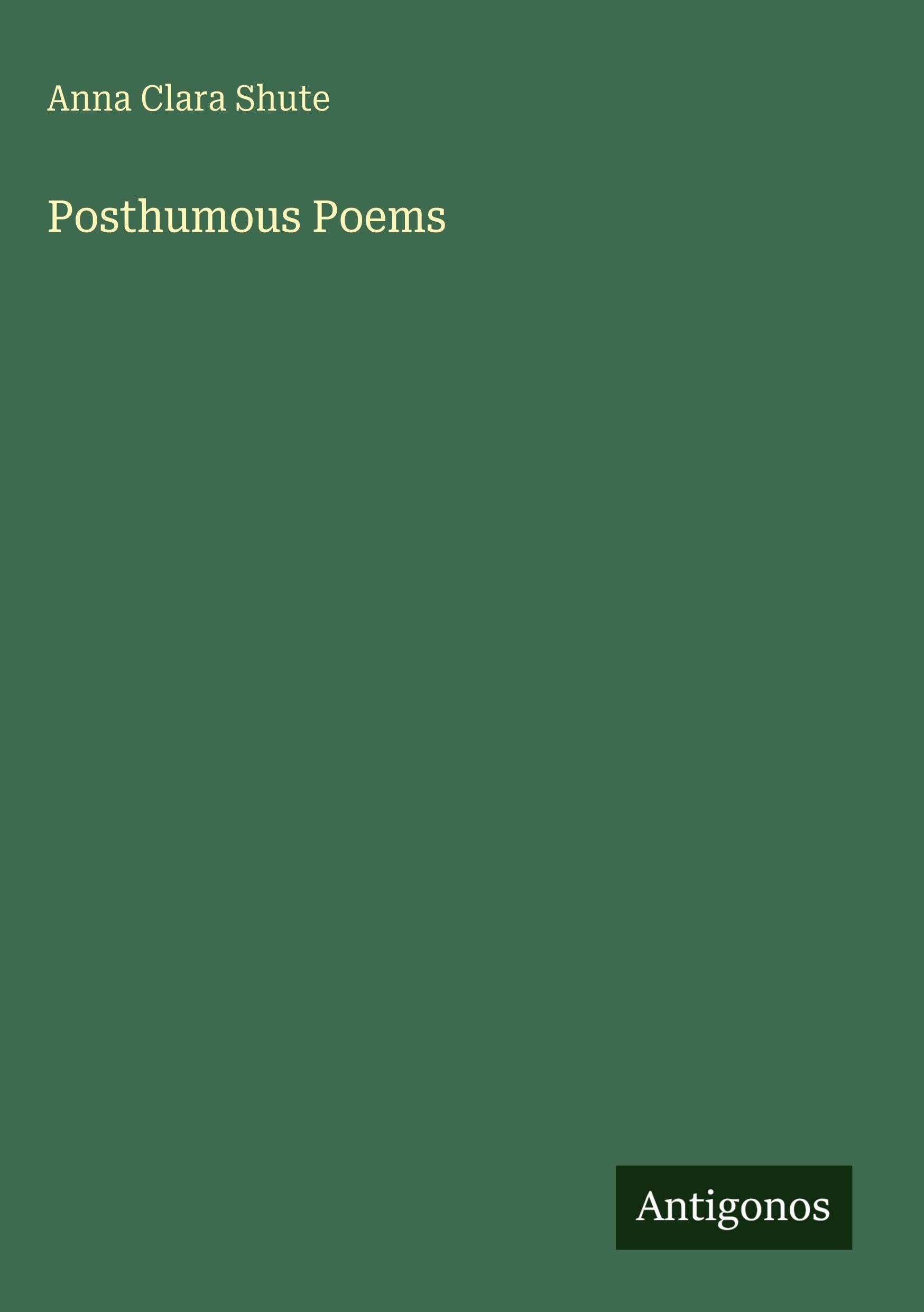 Posthumous Poems