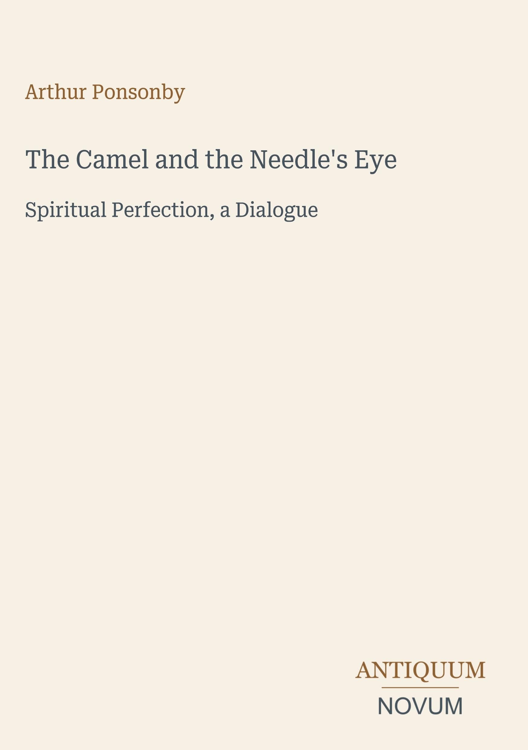 The Camel and the Needle's Eye