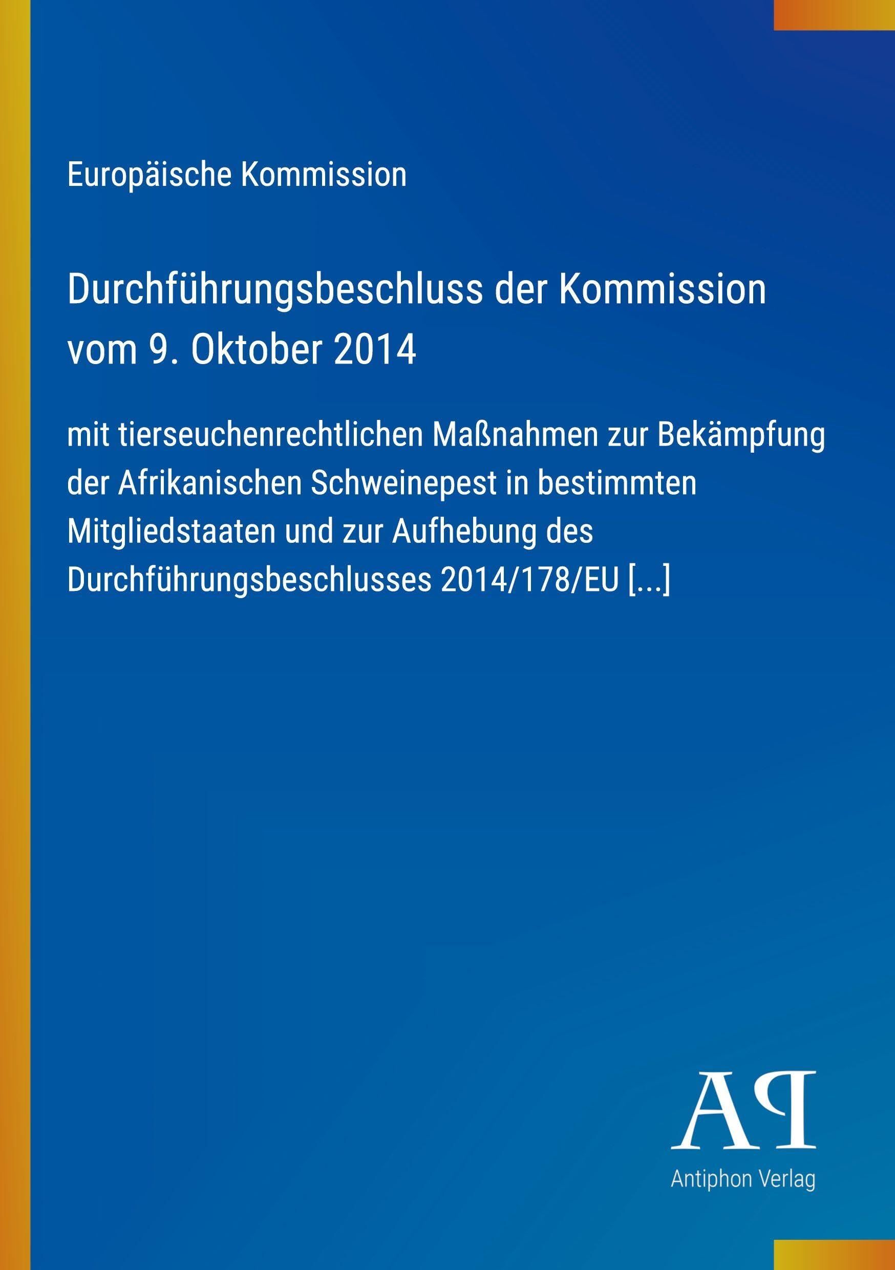 Durchführungsbeschluss der Kommission vom 9. Oktober 2014