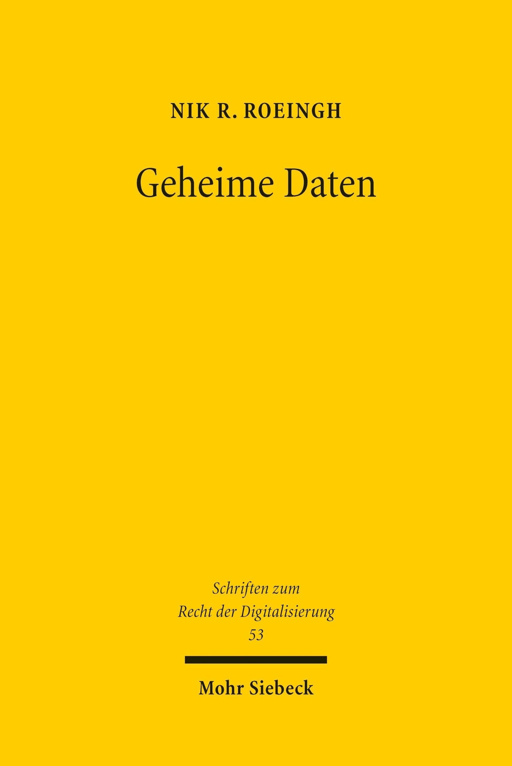 Geheime Daten - Neuware