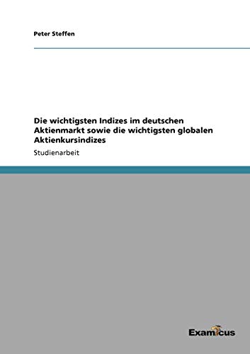 Die wichtigsten Indizes im deutschen Aktienmarkt sowie die wichtigsten globalen Aktienkursindizes