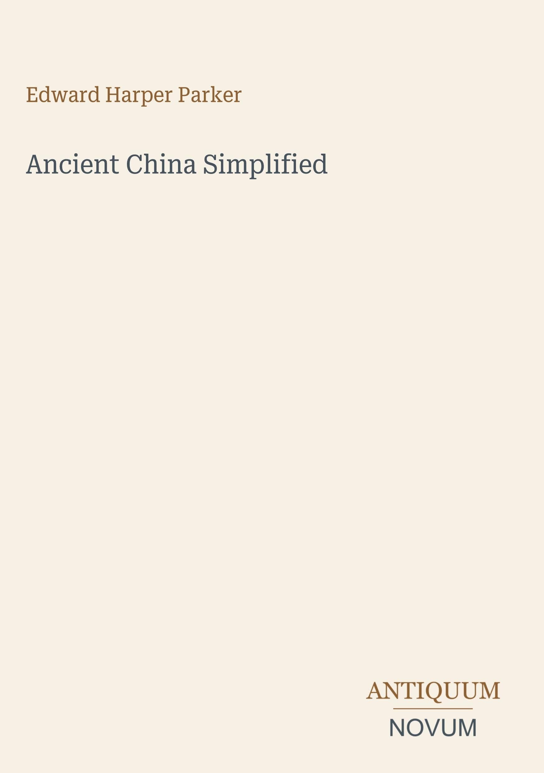 Ancient China Simplified