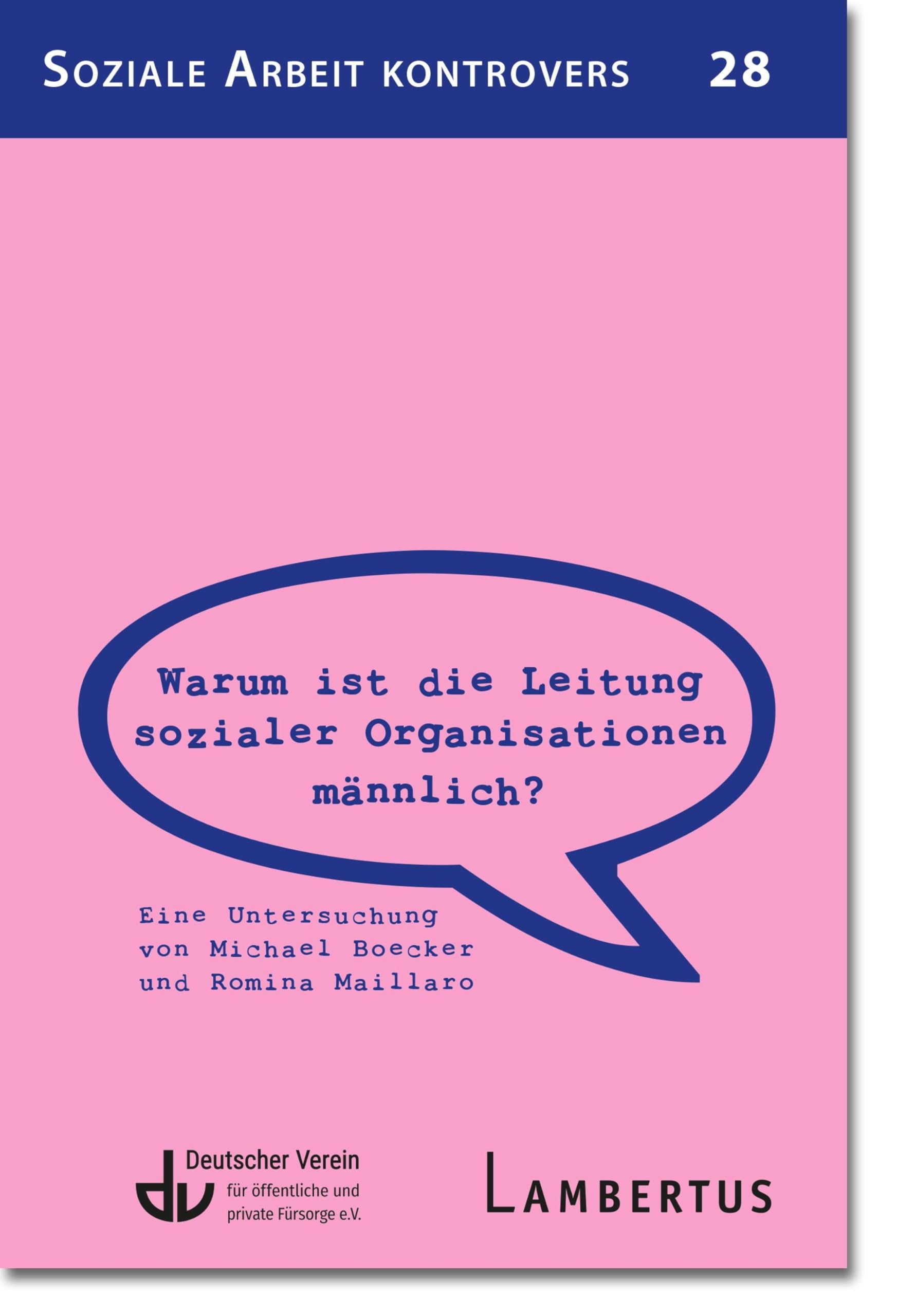 Warum ist die Leitung sozialer Organisationen männlich?: Eine Untersuchung von Michael Boecker und Romina Maillaro