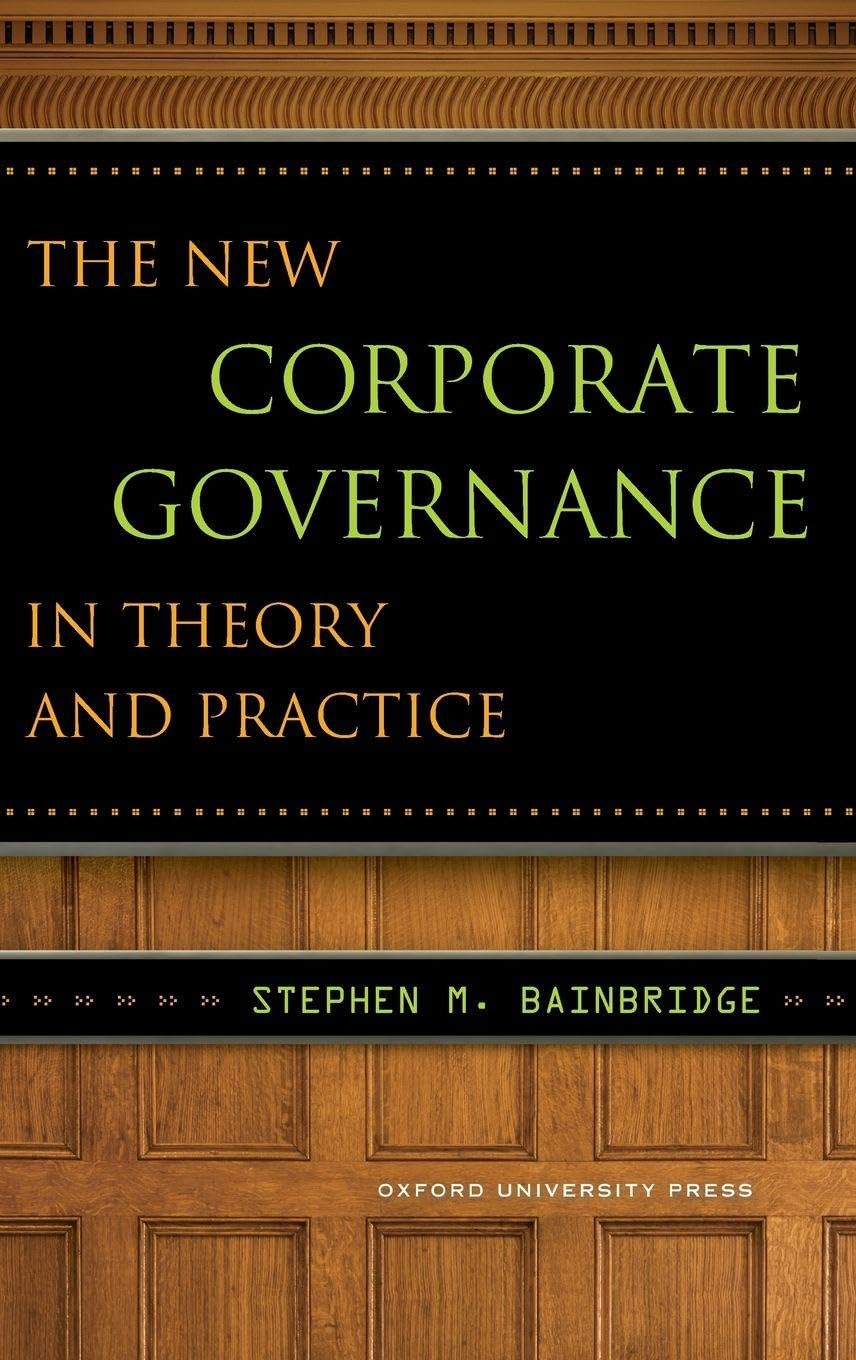 NEW CORPOR GOVERNANCE THEORY & PRACT C