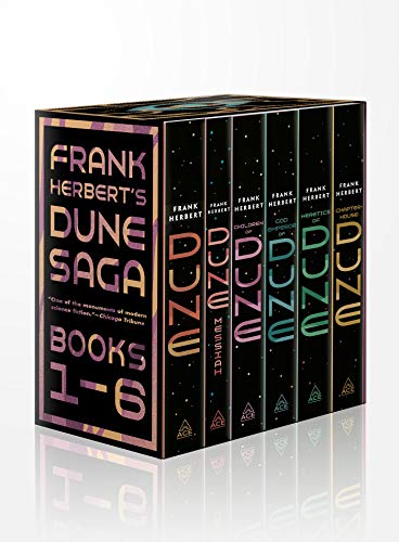 Frank Herbert's Dune Saga 6-Book Boxed Set: Dune, Dune Messiah, Children of Dune, God Emperor of Dune, Heretics of Dune, and Chapterhouse: Dune