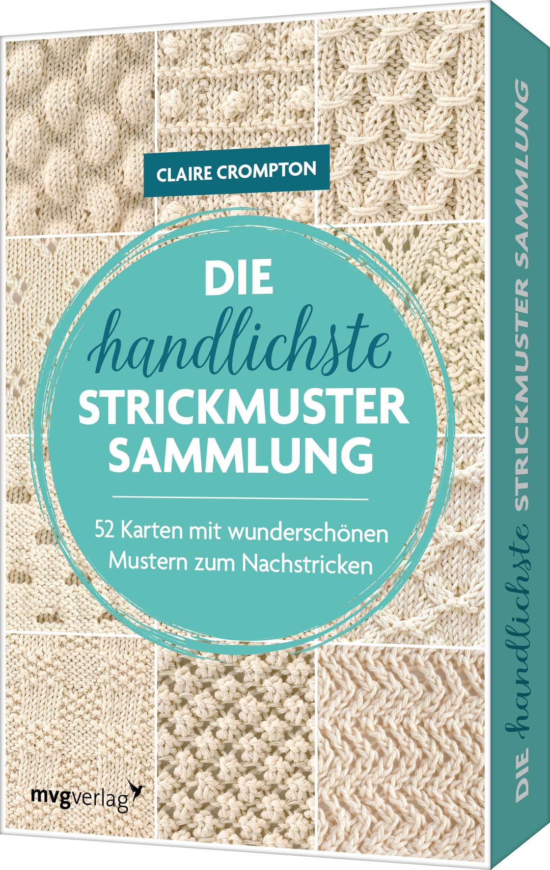 Die handlichste Strickmuster-Sammlung: 52 Karten mit wunderschönen Mustern zum Nachstricken I Kartenset in kompakter Box mit 52 Strickdesigns und 16-seitiges Booklet mit Strickwissen