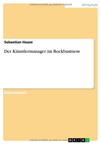 Der Künstlermanager im Rockbusiness