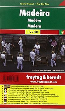 Freytag Berndt Autokarten, Madeira, Island Pocket + The Big Five, wasserfest - Maßstab 1:75000