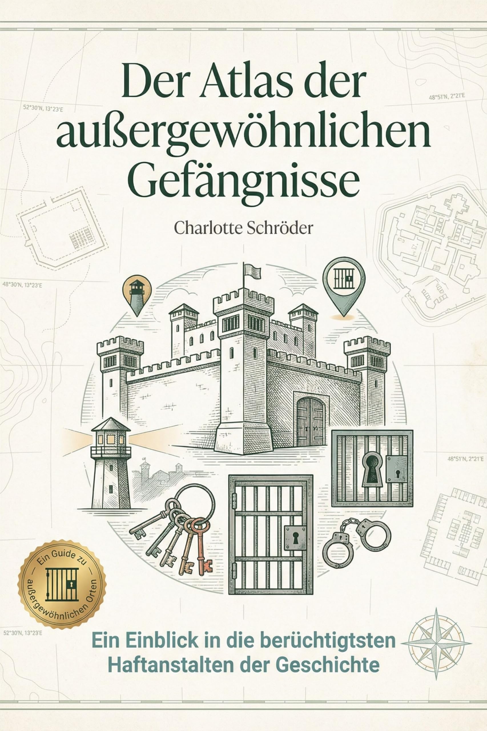 Der Atlas der außergewöhnlichen Gefängnisse: Ein Einblick in die berüchtigtsten Haftanstalten der Geschichte. Von Alcatraz bis zu mittelalterlichen Verliesen. Ein Buch für True-Crime-Fans
