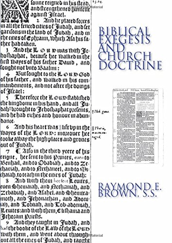 Biblical Exegesis and Church Doctrine