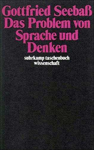 Das Problem von Sprache und Denken (suhrkamp taschenbuch wissenschaft)