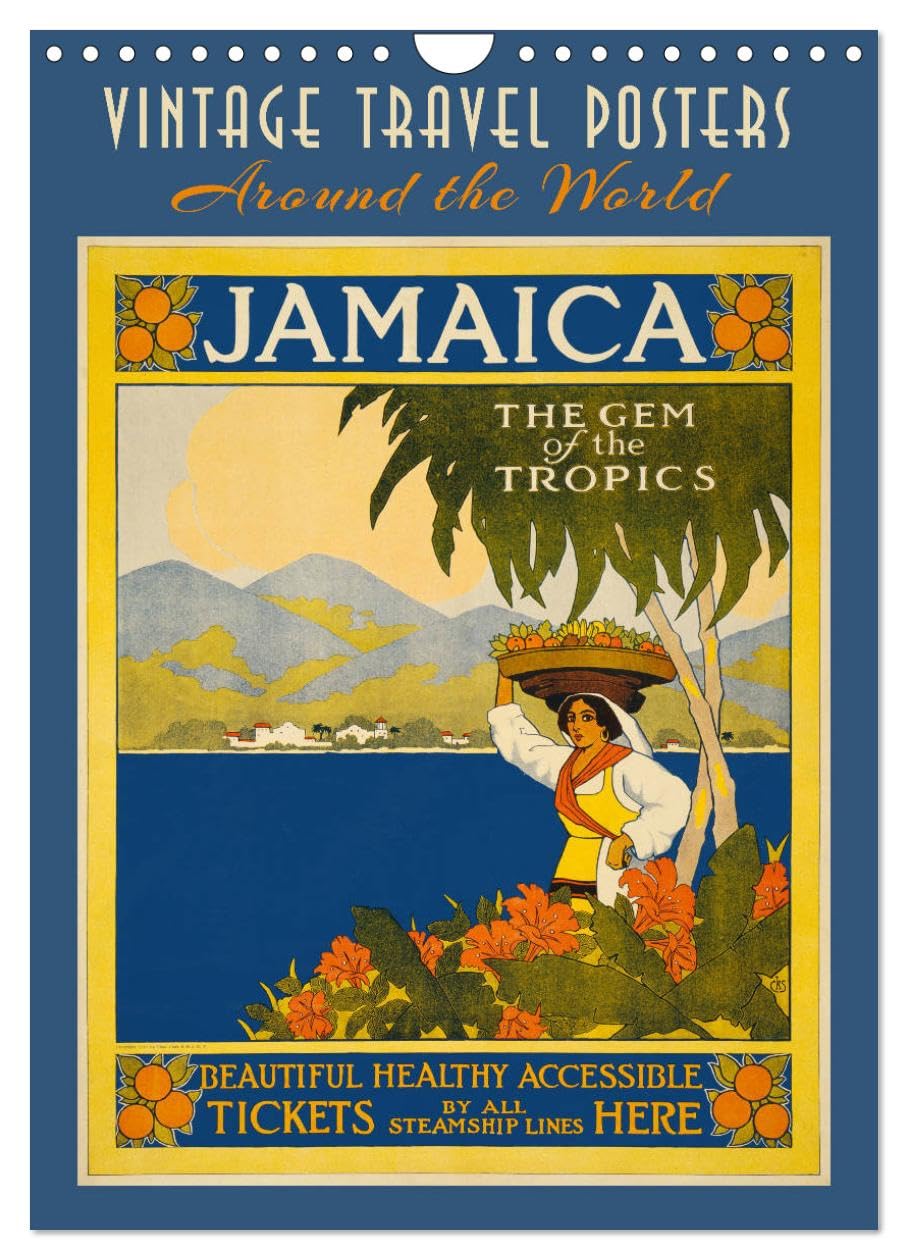 Vintage Travel Posters around the World (Wall Calendar 2026 DIN A4 portrait), CALVENDO 12 Month Wall Calendar: Iconic artwork posters from 1920-1950