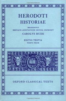 Herodotus Historiae Vol. I: Books I-IV: 1 (Oxford Classical Texts)