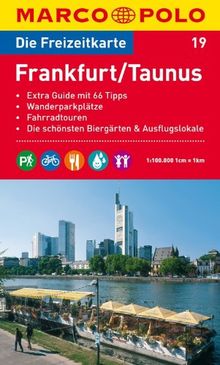 MARCO POLO Freizeitkarte Frankfurt, Taunus 1:100.000: Wanderparkplätze. Fahrradtouren. Die schönsten Biergärten und Ausflugslokale