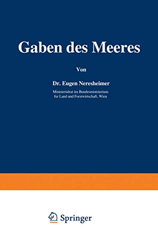 Gaben des Meeres. 1.-5. Tsd (Verständliche Wissenschaft, 13, Band 13)