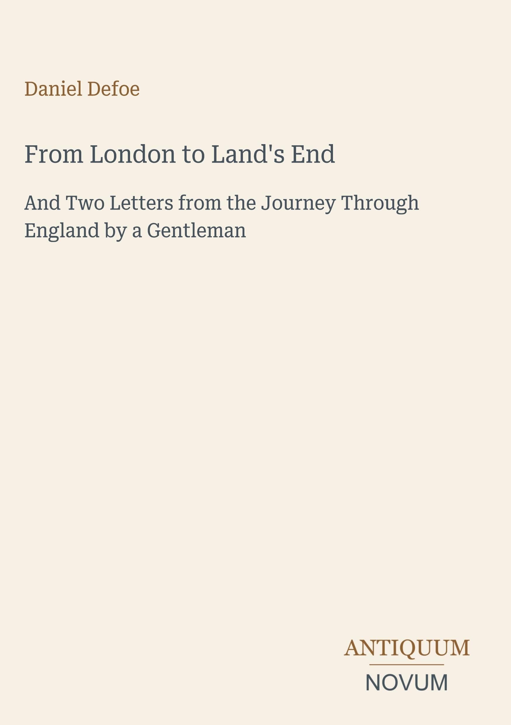 From London to Land's End