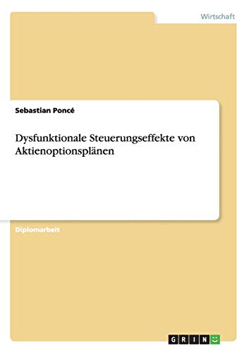 Dysfunktionale Steuerungseffekte von Aktienoptionsplänen